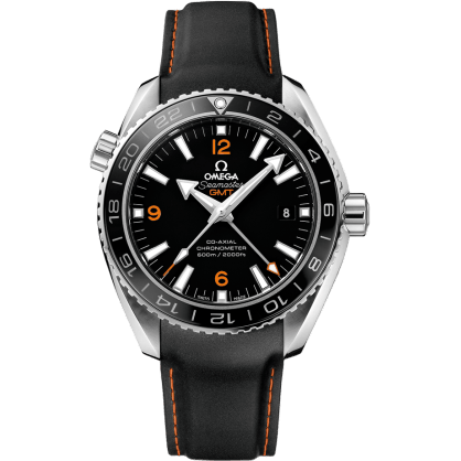 Omega Seamaster Planet Ocean 600M Co-Axial 43.5 GMT Stainless Steel / Orange Numerals / Rubber 232.32.44.22.01.002