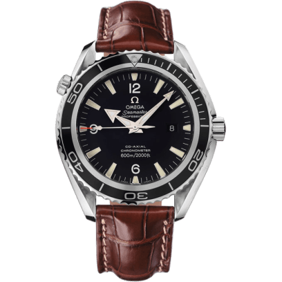 Omega Seamaster Planet Ocean 600M Co-Axial 45.5 Stainless Steel / Black / Alligator 2900.50.37