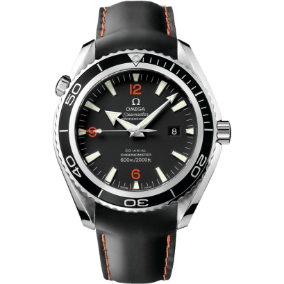 Omega Seamaster Planet Ocean 600M Co-Axial 45.5 Stainless Steel / Orange Numerals / Rubber 2900.51.82