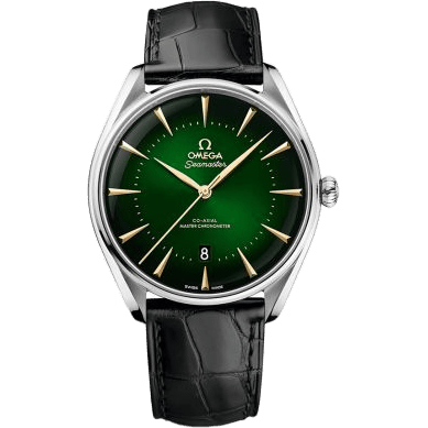 Seamaster Master Co-Axial 39.5 Macau Edition Stainless Steel / Green / Alligator