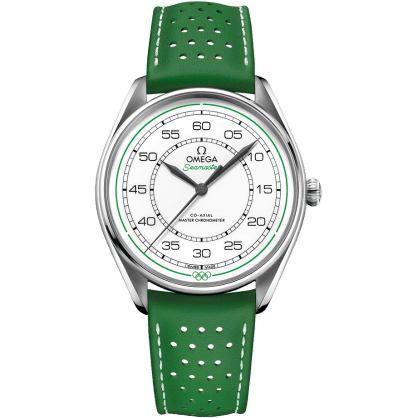 Seamaster Master Co-Axial 39.5 Olympic Timekeeper Stainless Steel / White / Green