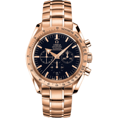 Speedmaster Broad Arrow Red Gold / Black / Bracelet