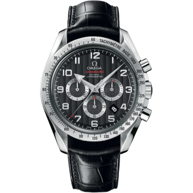Speedmaster Broad Arrow 44.25 Stainless Steel / Black Stripes
