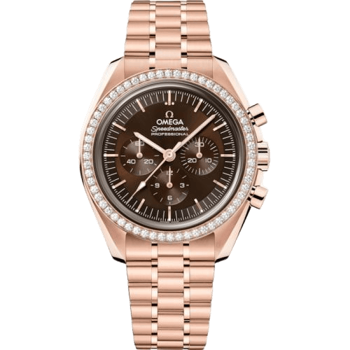 Speedmaster Professional Moonwatch 3861 Sedna Gold - Diamond / Brown / Bracelet