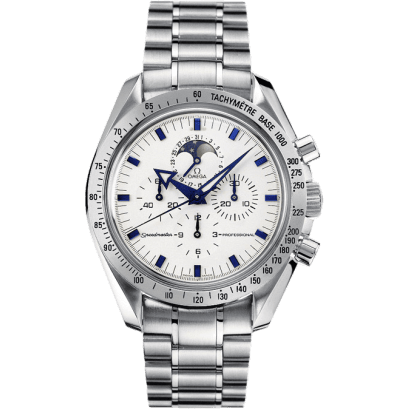 Speedmaster Professional Broad Arrow Moonphase Stainless Steel / Ivory / Bracelet