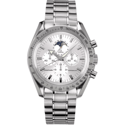Speedmaster Professional Broad Arrow Moonphase Stainless Steel / Silver / Bracelet