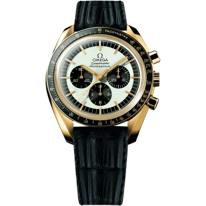 Omega Speedmaster Professional Moonwatch Yellow Gold / Golden Panda 3690.30.01