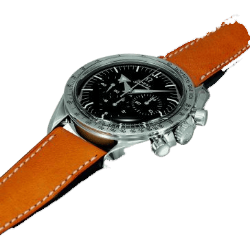 Speedmaster Replica 57 Stainless Steel / Black / Strap
