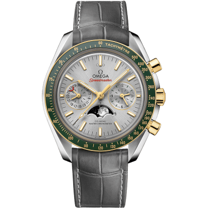 Omega Speedmaster Moonphase Chronograph Master Chronometer Stainless Steel / Yellow Gold / Silver 304.23.44.52.06.001
