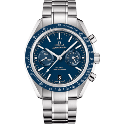 Omega Speedmaster Moonwatch Co-Axial Titanium / Blue / Bracelet 311.90.44.51.03.001