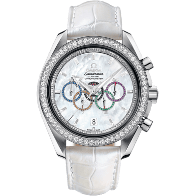 Speedmaster Co-Axial White Gold / MOP / Diamond / Olympic Collection