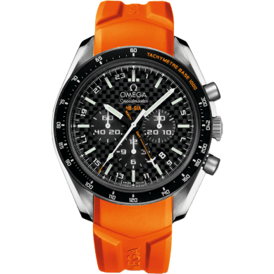 Speedmaster HB-SIA Co-Axial GMT Titanium / Black Carbon / Orange Rubber