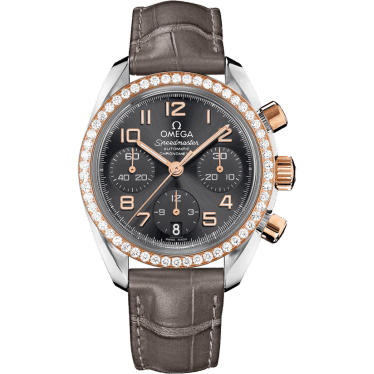 Speedmaster Date 38 Stainless Steel / Red Gold / Diamond / Grey