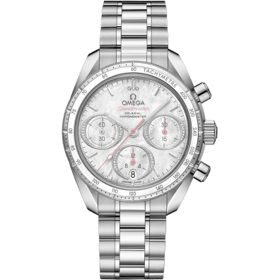 Speedmaster Co-Axial 38 Stainless Steel / MOP / Bracelet