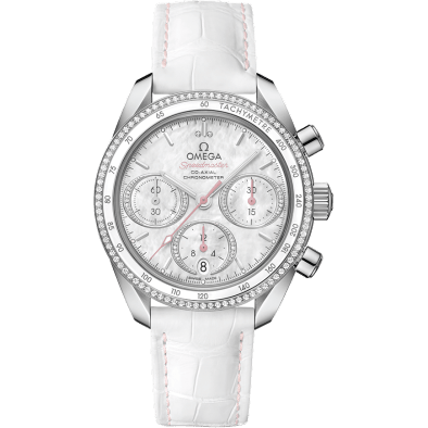 Speedmaster Co-Axial 38 Stainless Steel / Diamond / MOP / Strap