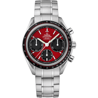Omega Speedmaster Racing Co-Axial Chronograph Stianless Steel / Red / Bracelet 326.30.40.50.11.001