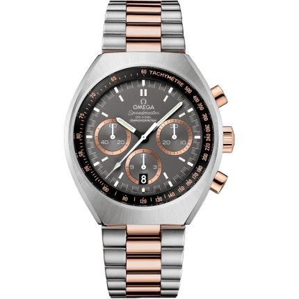 Omega Speedmaster Mark II Co-Axial Chronograph Stainless Steel / Sedna Gold / Grey / Bracelet 327.20.43.50.01.001