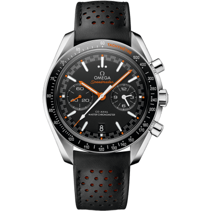 Omega Speedmaster Racing Master Co-Axial Stainless Steel / Black / Orange / Strap 329.32.44.51.01.001