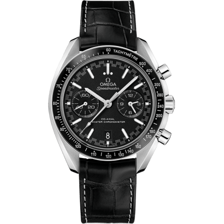 Omega Speedmaster Racing Master Co-Axial Stainless Steel / Black / Alligator 329.33.44.51.01.001