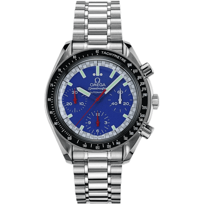 Speedmaster Reduced Stainless Steel / Blue / Bracelet / Schumacher