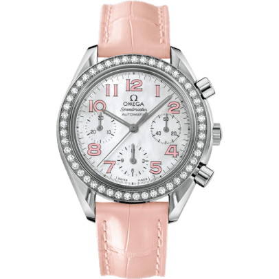 Speedmaster Reduced Ladies Stainless Steel / Diamond / MOP / Pink