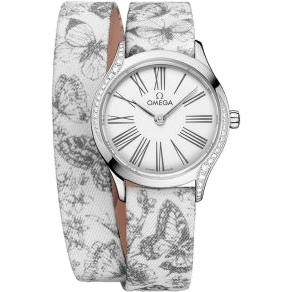 Mini Trésor Quartz 26 Stainless Steel - Diamond / White - Grey / Toile de Jouy - Double Tour
