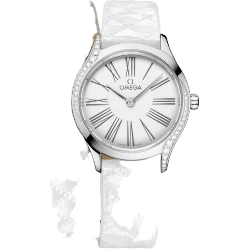 Mini Trésor Quartz 26 Stainless Steel - Diamond / White Enamel / Double Tour