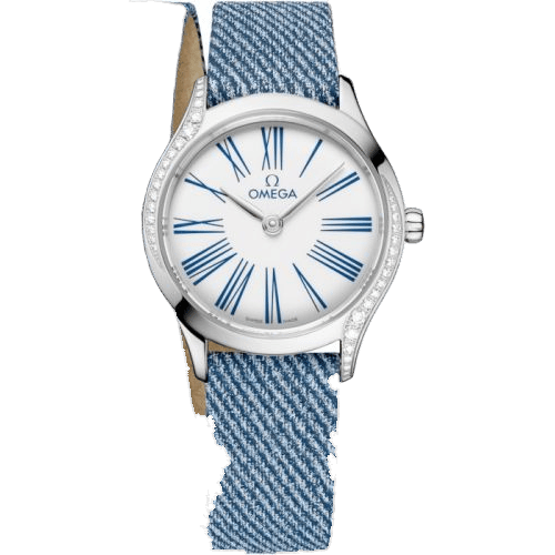Mini Trésor Quartz 26 Stainless Steel - Diamond / White Enamel / Double Tour