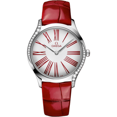 De Ville Trésor 36 Stainless Steel / White - Roman / Alligator