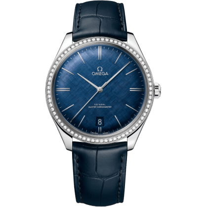 De Ville Trésor Master Chronometer Stainless Steel / Diamond / Blue