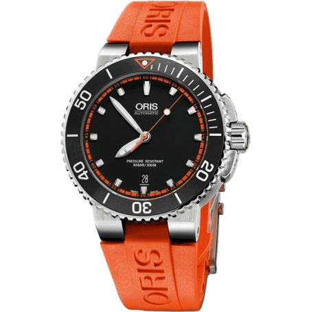 Oris Aquis Date 43 Stainless Steel / Black - Red / Rubber 01 733 7653 4128-07 4 26 32EB