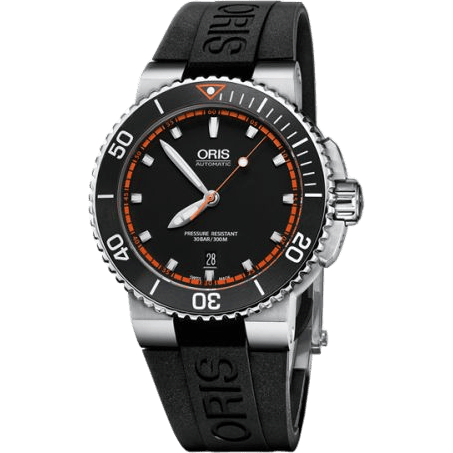 Oris Aquis Date 43 Stainless Steel / Black - Red / Rubber 01 733 7653 4128-07 4 26 34EB