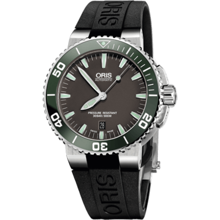 Oris Aquis Date 43 Stainless Steel / Grey / Rubber 01 733 7653 4137-07 4 26 34EB