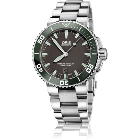Oris Aquis Date 43 Stainless Steel / Grey / Bracelet 01 733 7653 4137-07 8 26 01PEB