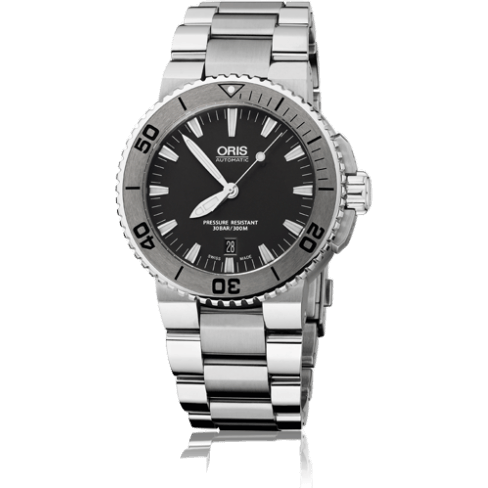 Oris Aquis Date 43 Stainless Steel / Black / Bracelet 01 733 7653 4153-07 8 26 01PEB