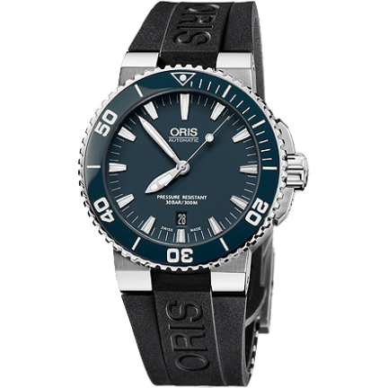 Oris Aquis Date 43 Stainless Steel / Blue / Rubber 01 733 7653 4155-07 4 26 34EB
