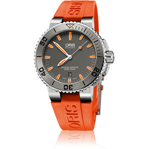 Oris Aquis Date 43 Stainless Steel / Grey / Rubber 01 733 7653 4158-07 4 26 32EB