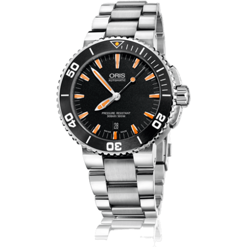 Oris Aquis Date 43 Stainless Steel / Black / Bracelet 01 733 7653 4159-07 8 26 01PEB