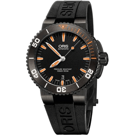 Oris Aquis Date 43 PVD / Black / Rubber 01 733 7653 4259-07 4 26 34GEB