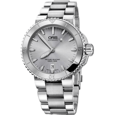 Aquis Date 40 Stainless Steel / Silver / Bracelet