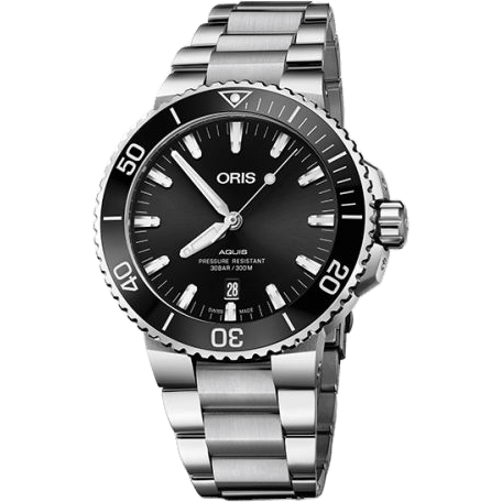 Oris Aquis Date 43.5 Stainless Steel / Black / Bracelet 01 733 7730 4134-07 8 24 05PEB