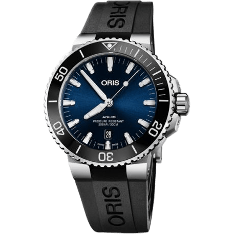 Oris Aquis Date 43 Stainless Steel / Blue / Rubber 01 733 7730 4135-07 4 24 64EB