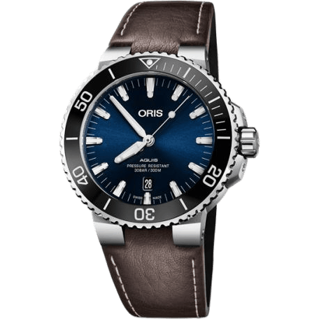 Oris Aquis Date 43.5 Stainless Steel / Blue / Calf 01 733 7730 4135-07 5 24 10EB