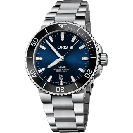 Oris Aquis Date 43 Stainless Steel / Blue / Bracelet 01 733 7730 4135-07 8 24 05PEB