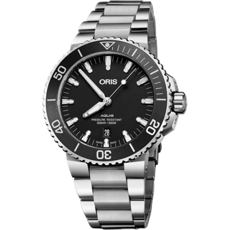Oris Aquis Date 43.5 Stainless Steel / Matte Black / Bracelet 01 733 7730 4154-07 8 24 05PEB