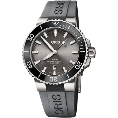 Oris Aquis Date 43.5 Titanium / Grey / Rubber 01 733 7730 7153-07 4 24 63TEB