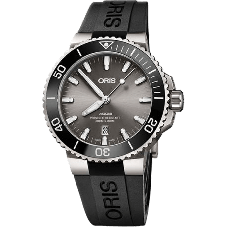 Oris Aquis Date 43.5 Titanium / Grey / Rubber 01 733 7730 7153-07 4 24 64TEB