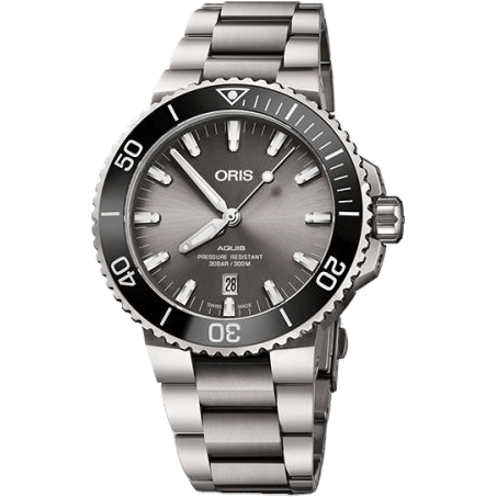 Oris Aquis Date 43.5 Titanium / Grey / Bracelet 01 733 7730 7153-07 8 24 15PEB