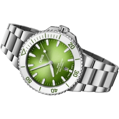 Oris Aquis Date 43.5 Taste of Summer Watermelon Green 01 733 7787 4137-07 8 22 04PEB