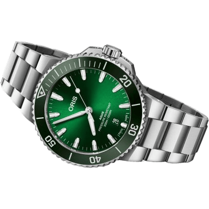 Oris Aquis Date 43.5 Stainless Steel / Green / Bracelet 01 733 7787 4157-07 8 22 04PEB